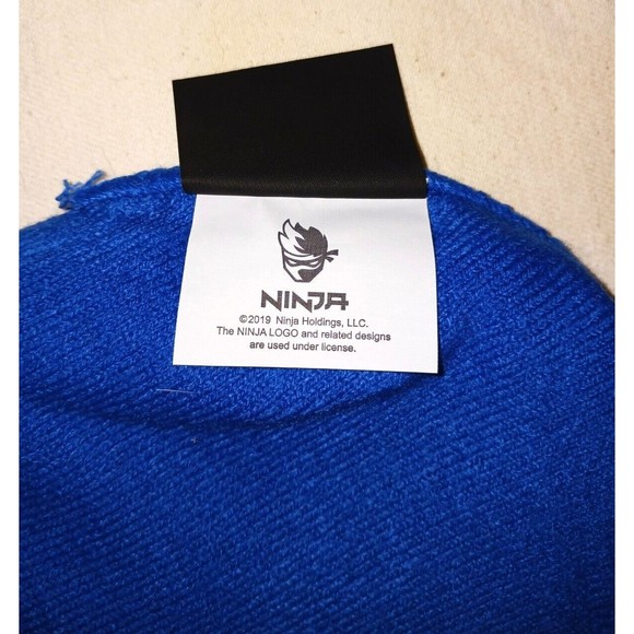 Team Ninja Logo Knit Cap - Blue Twitch Streamer Video Gamer Beanie Tyler Blevins - Picture 2 of 4